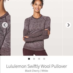 Lululemon Swiftly wool pullover sz2